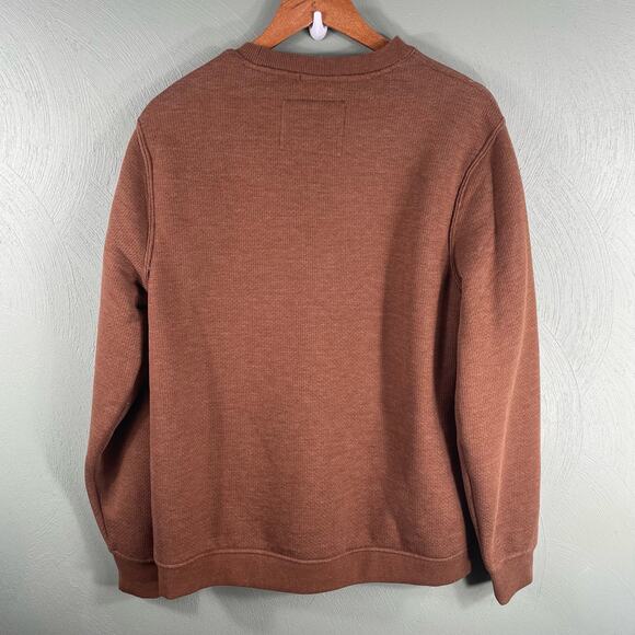 Coleman Men's Sherpa Lined Long Sleeve Crew Shirt Medium in Copper Heather NWT - Picture 2 of 9